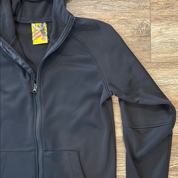 Burton Men's Size S Hoodie Jacket Full Zip Black on Black Logo Hidden Pocket - Picture 6 of 15